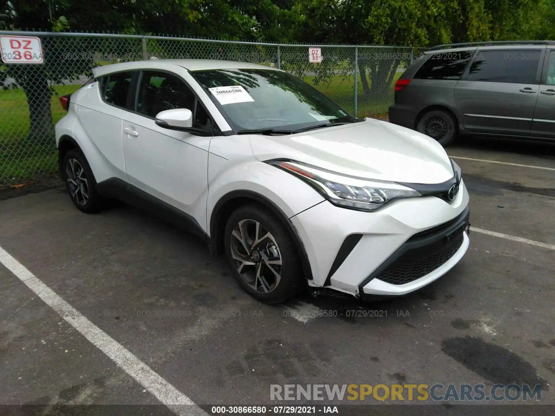 1 Photograph of a damaged car NMTKHMBX7MR119829 TOYOTA C-HR 2021