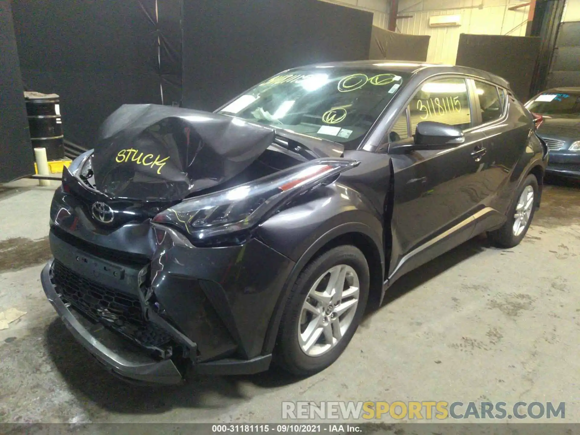 2 Photograph of a damaged car NMTKHMBX7MR119880 TOYOTA C-HR 2021