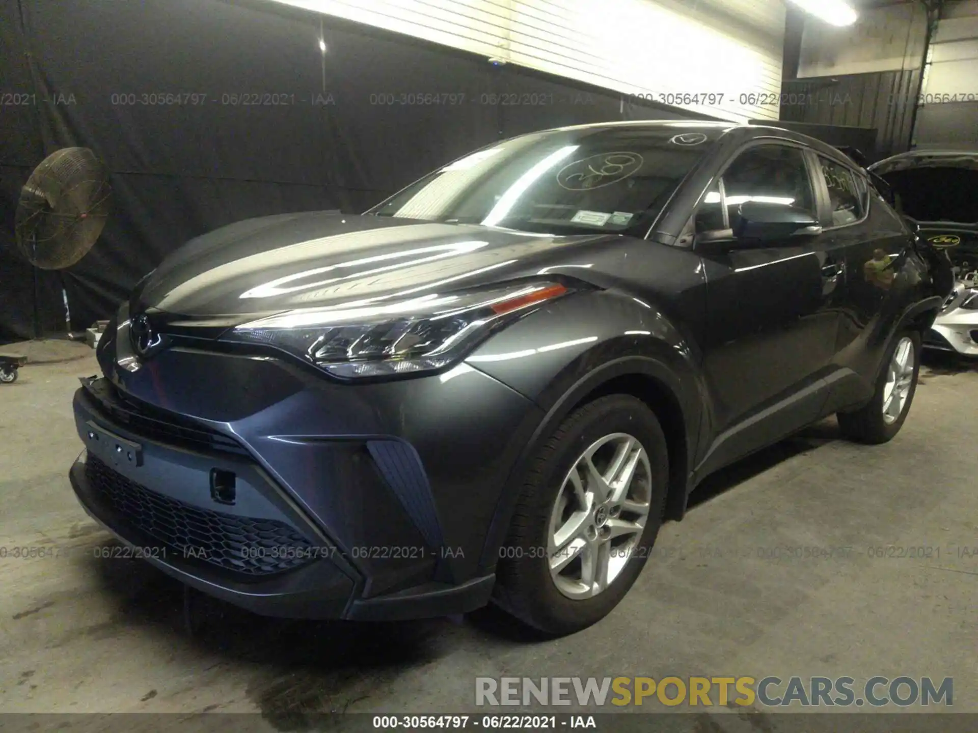 2 Photograph of a damaged car NMTKHMBX7MR122634 TOYOTA C-HR 2021