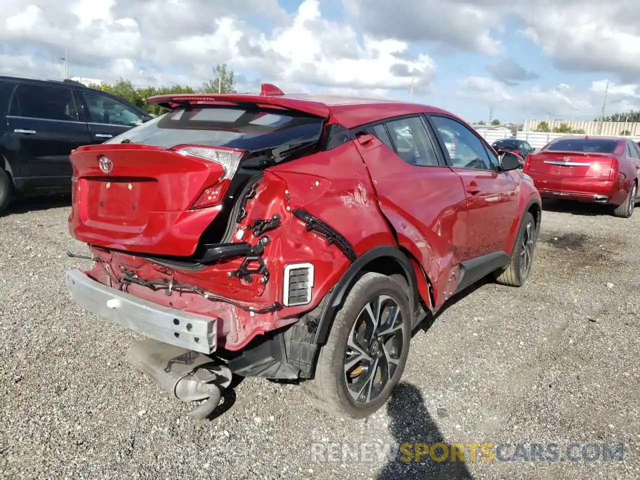 4 Photograph of a damaged car NMTKHMBX7MR124187 TOYOTA C-HR 2021