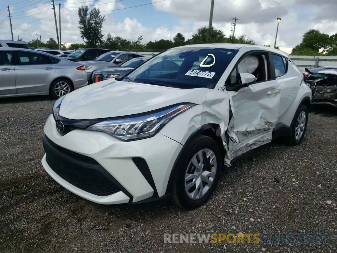 2 Photograph of a damaged car NMTKHMBX7MR129146 TOYOTA C-HR 2021