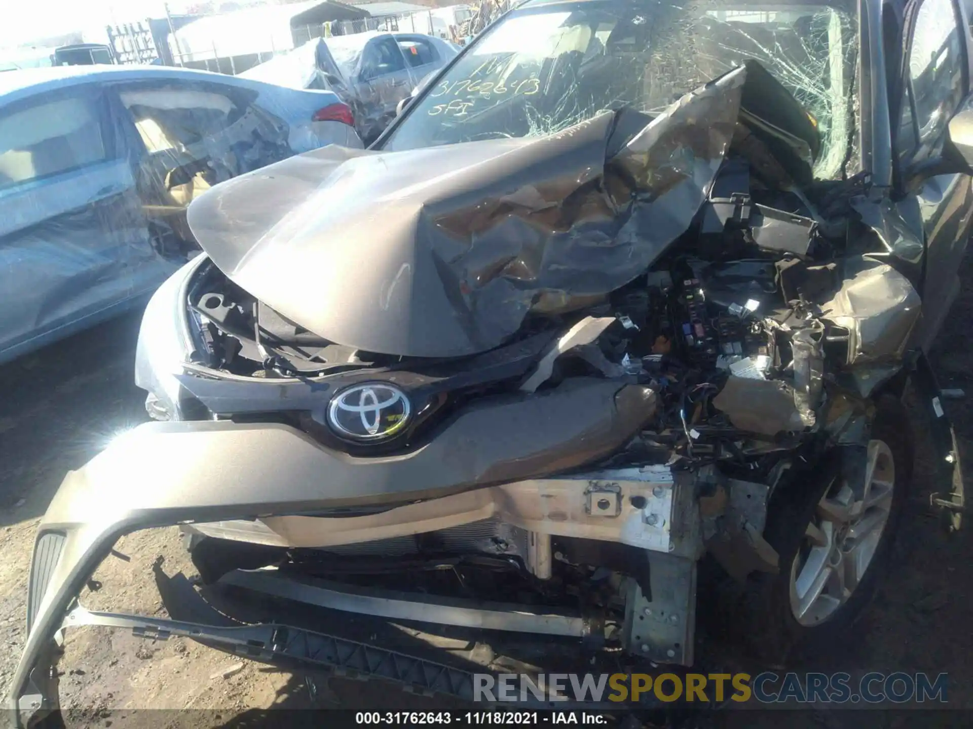 10 Photograph of a damaged car NMTKHMBX9MR123607 TOYOTA C-HR 2021