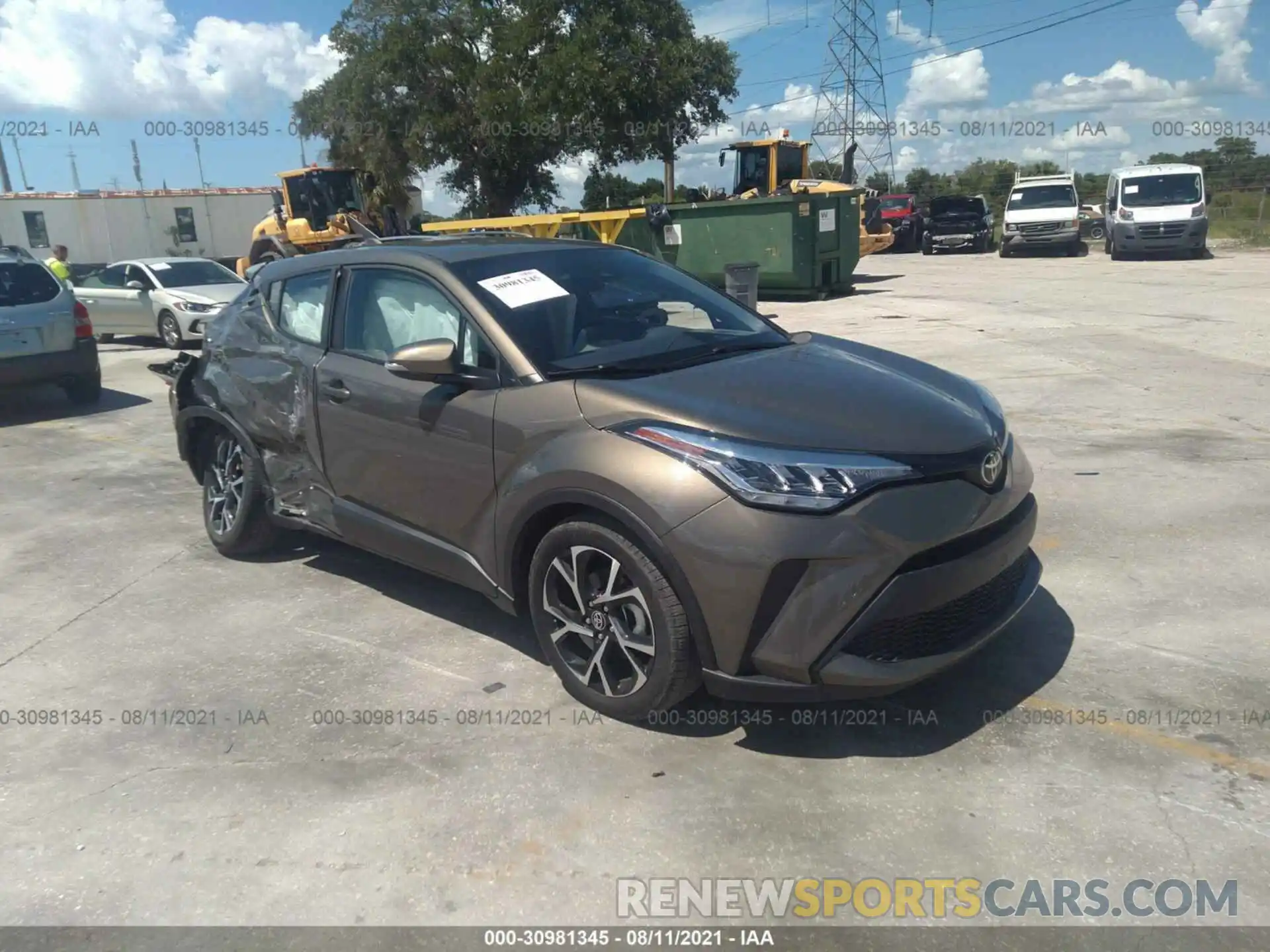 1 Photograph of a damaged car NMTKHMBXXMR125205 TOYOTA C-HR 2021