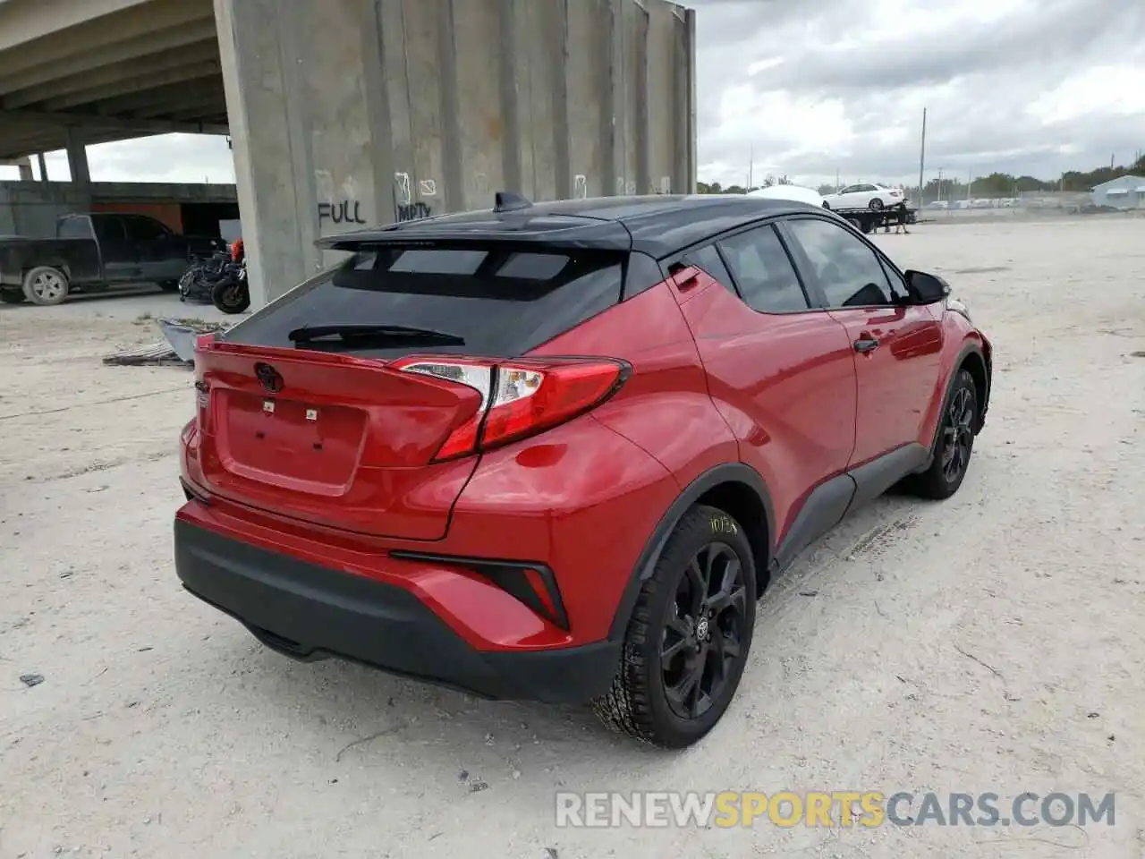 4 Photograph of a damaged car JTNKHMBX2N1130345 TOYOTA C-HR 2022