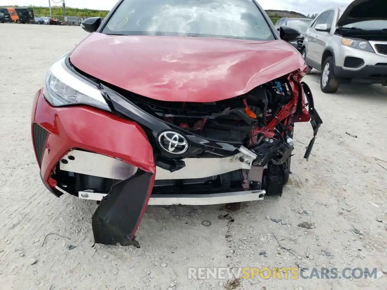 9 Photograph of a damaged car JTNKHMBX2N1130345 TOYOTA C-HR 2022