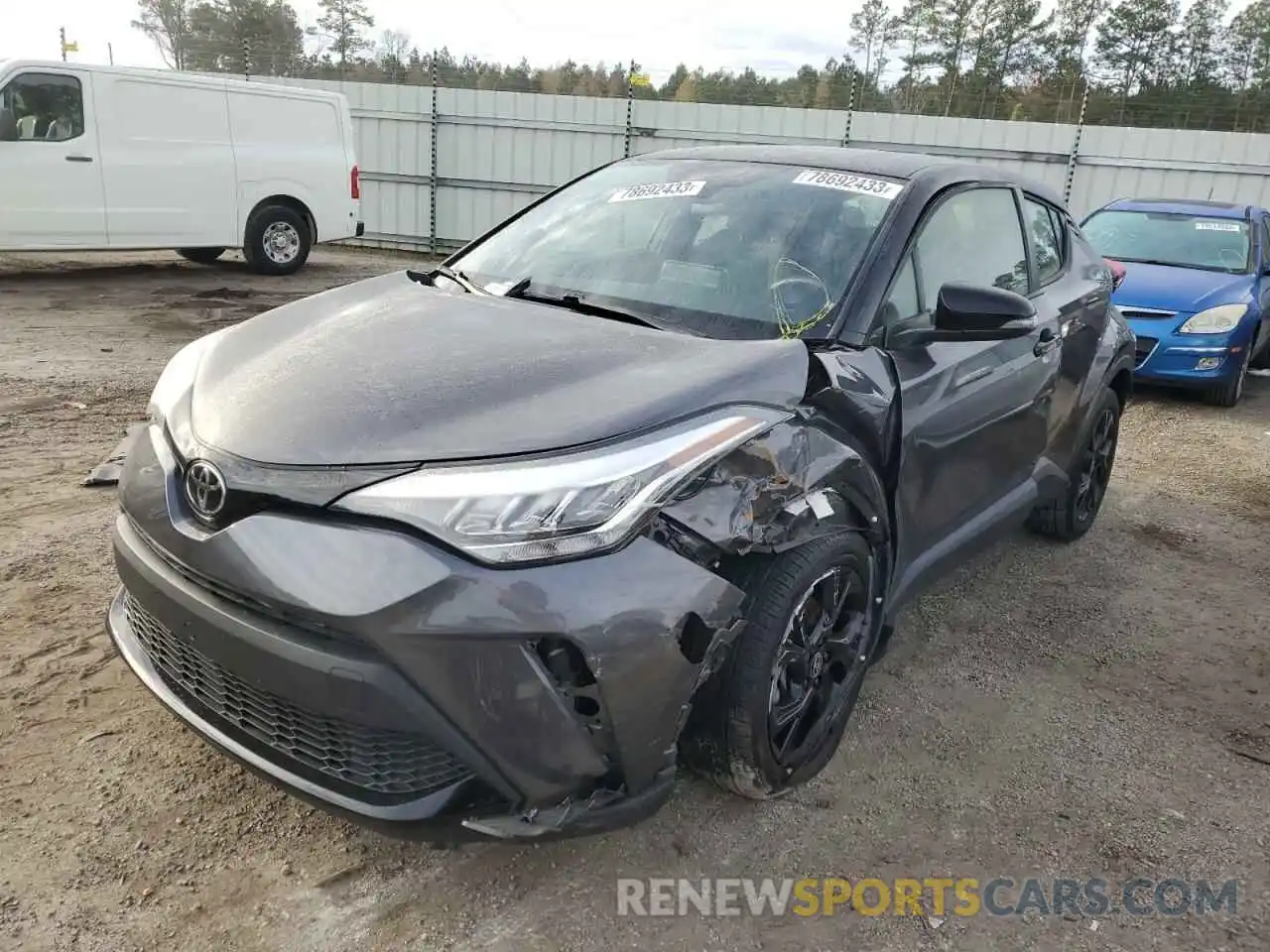 1 Photograph of a damaged car JTNKHMBX8N1130673 TOYOTA C-HR 2022