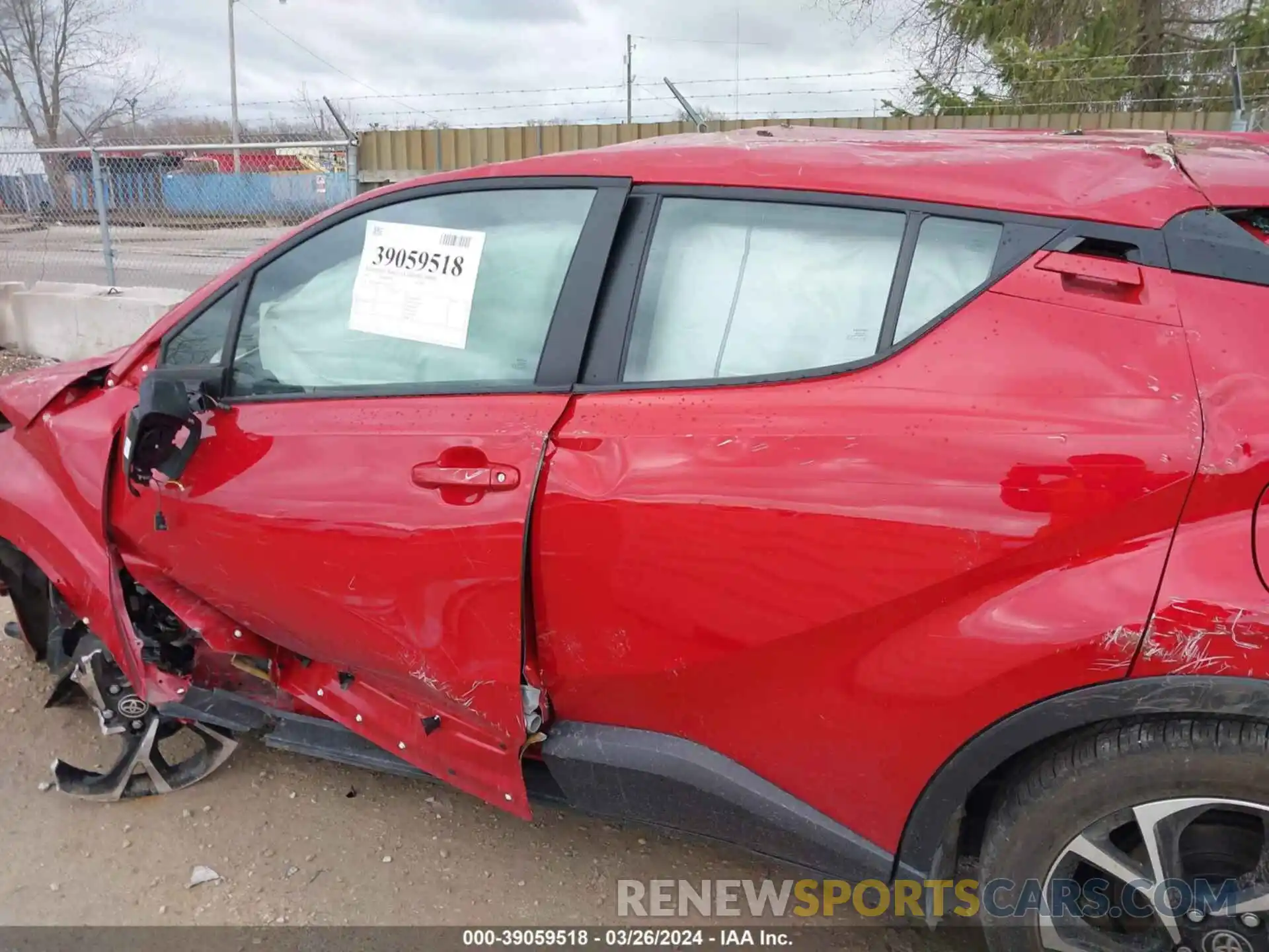 14 Photograph of a damaged car NMTKHMBX7NR143212 TOYOTA C-HR 2022