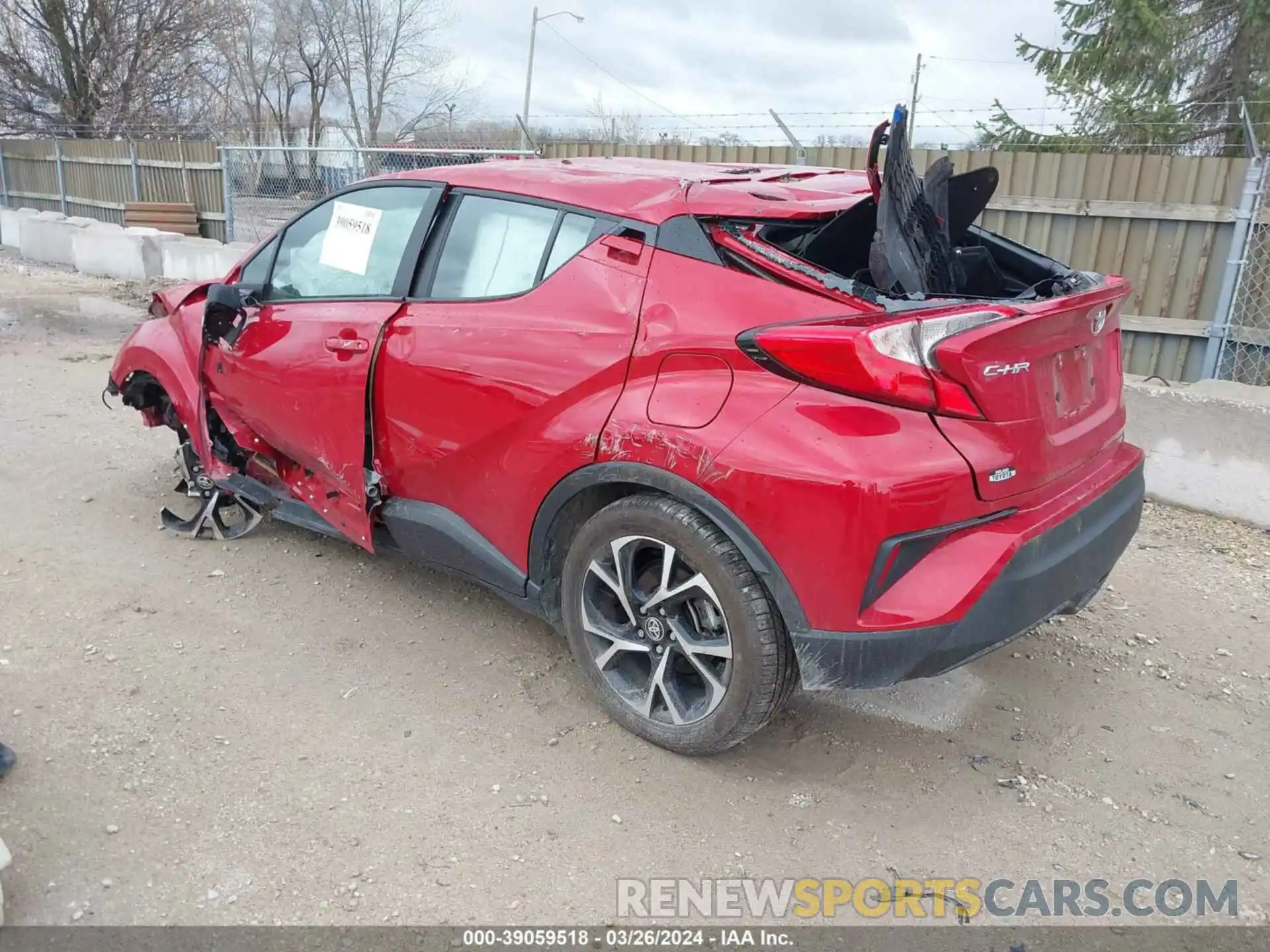 3 Photograph of a damaged car NMTKHMBX7NR143212 TOYOTA C-HR 2022