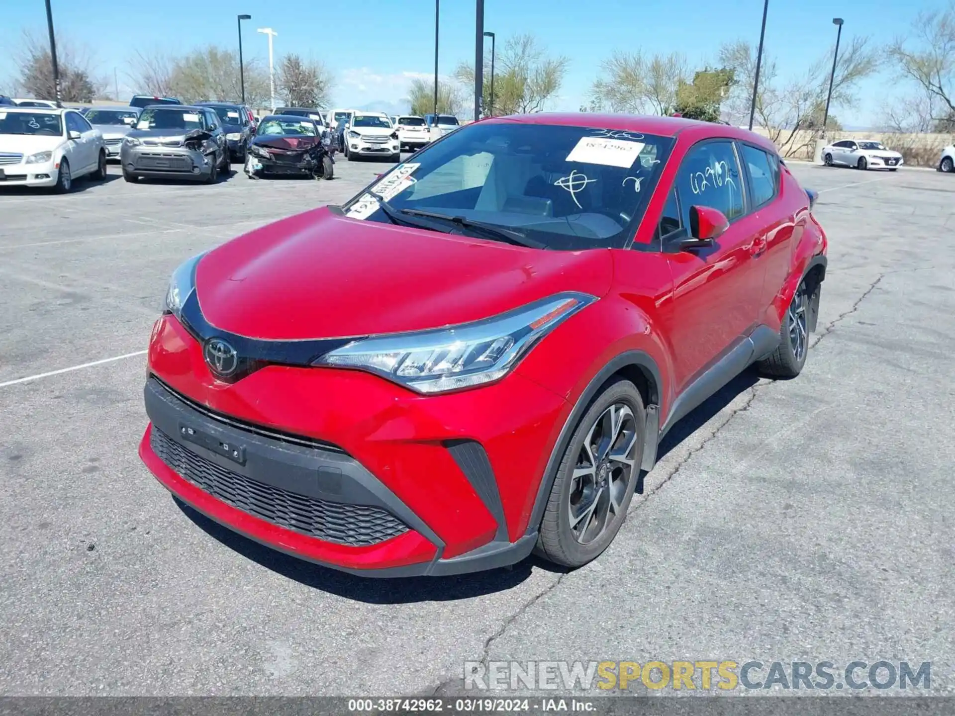 2 Photograph of a damaged car NMTKHMBX8NR143106 TOYOTA C-HR 2022