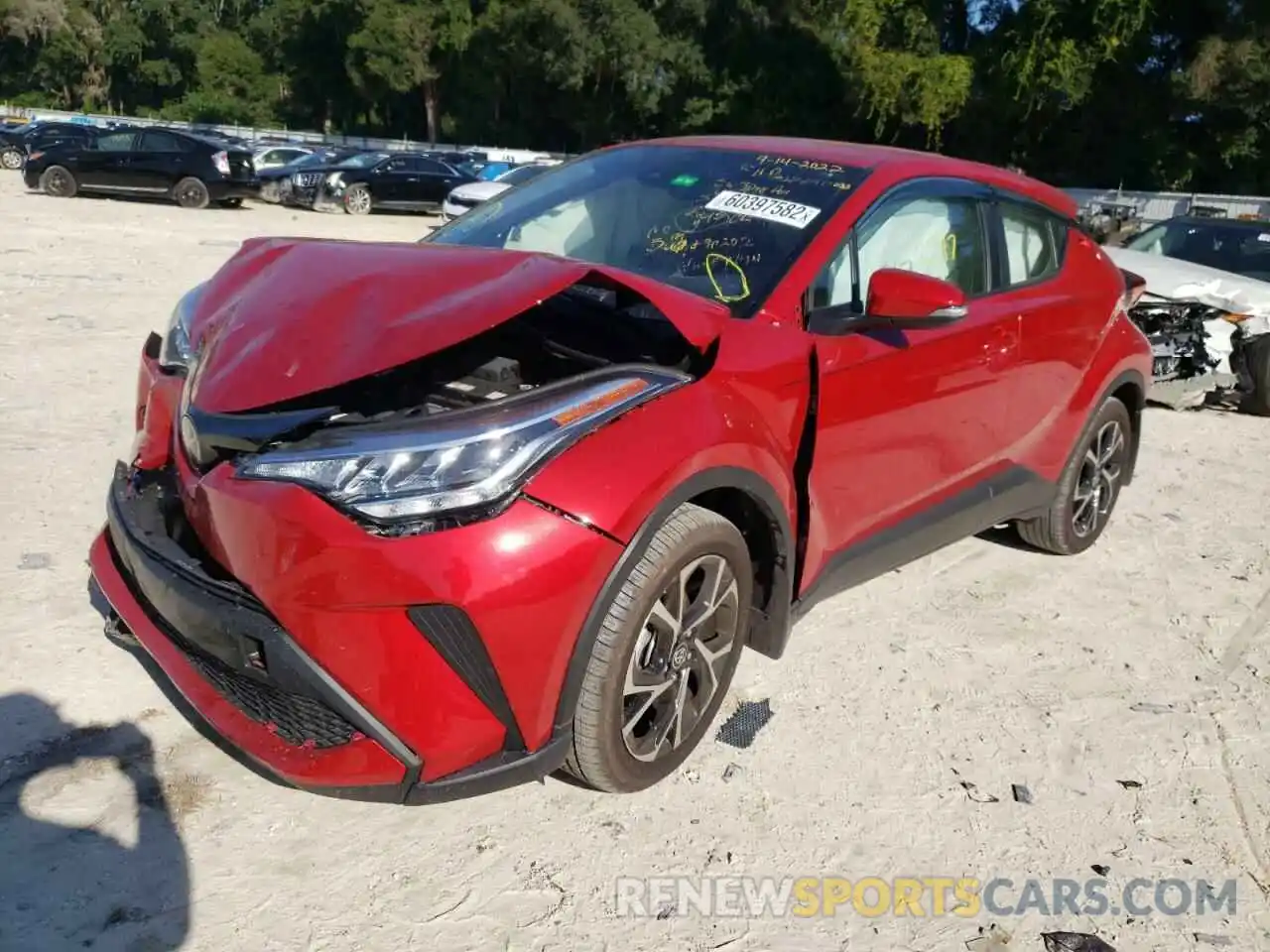 2 Photograph of a damaged car NMTKHMBX9NR141574 TOYOTA C-HR 2022