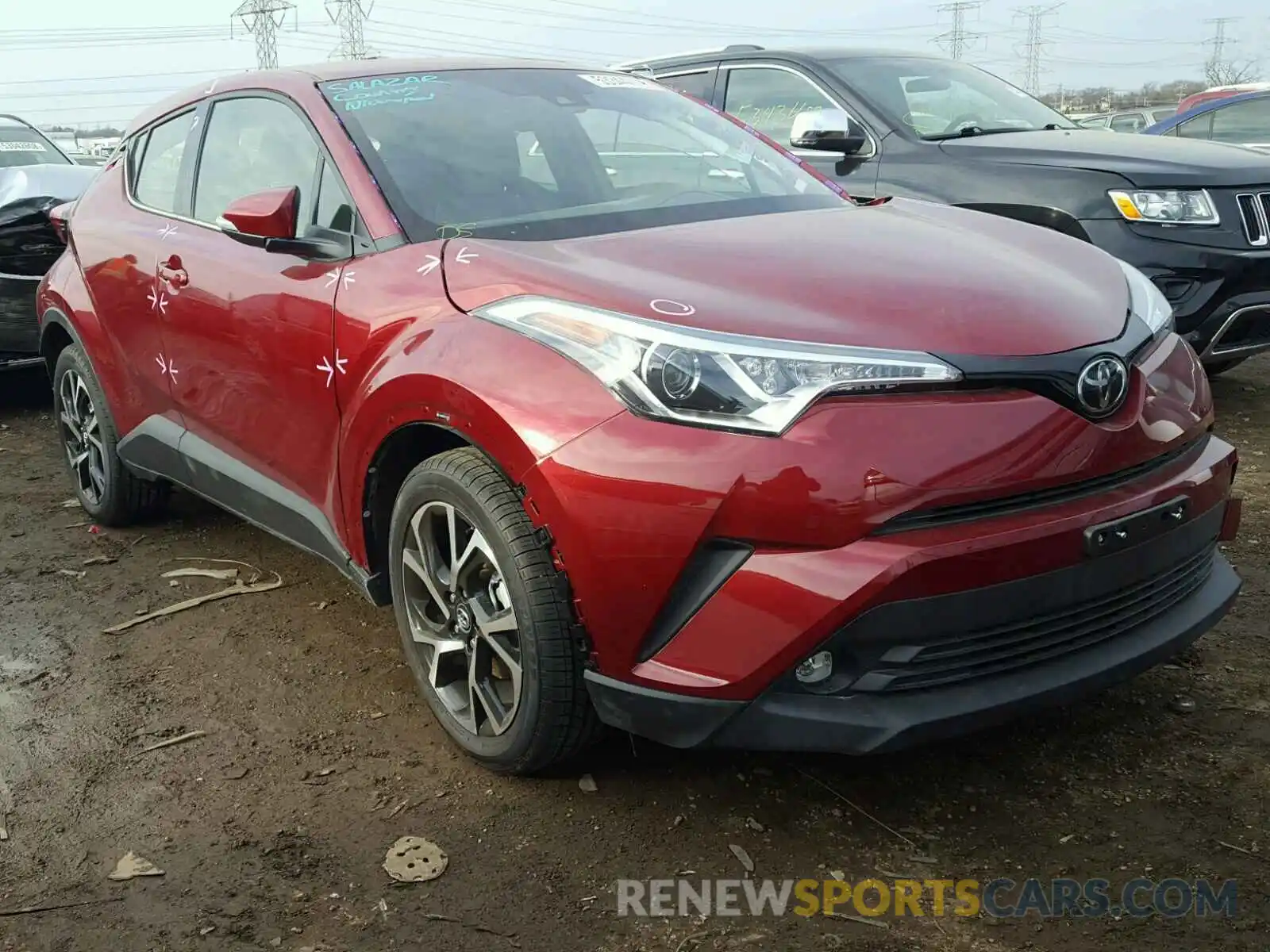 1 Photograph of a damaged car JTNKHMBX0K1014265 TOYOTA C-HR XLE 2019