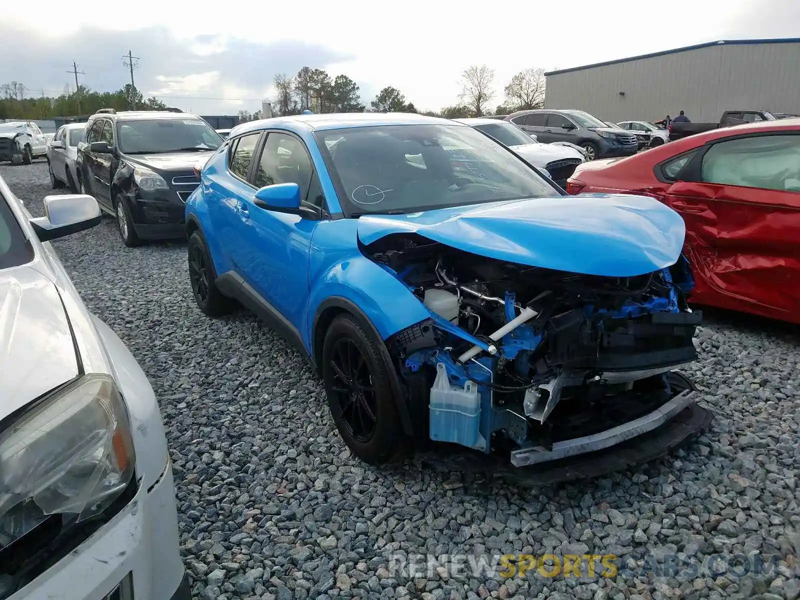 1 Photograph of a damaged car JTNKHMBX0K1026903 TOYOTA C-HR XLE 2019