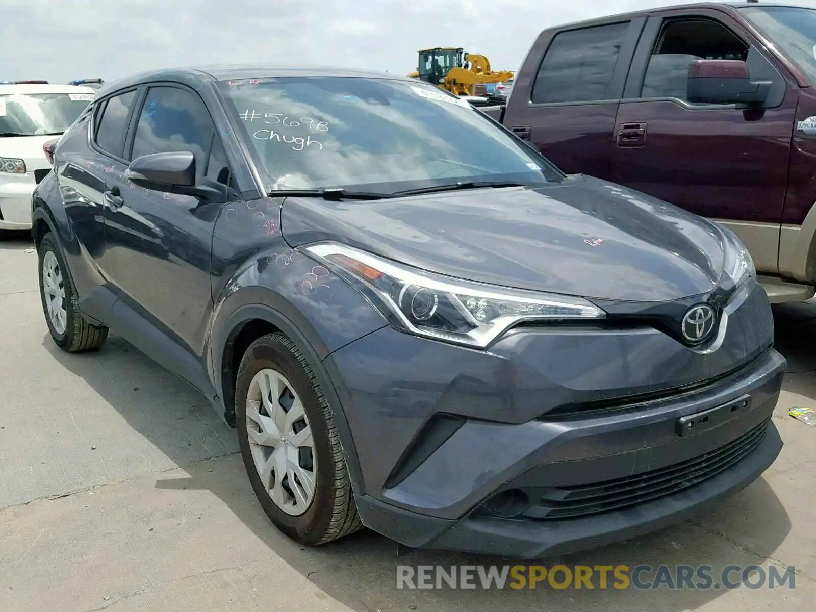 1 Photograph of a damaged car JTNKHMBX0K1032135 TOYOTA C-HR XLE 2019