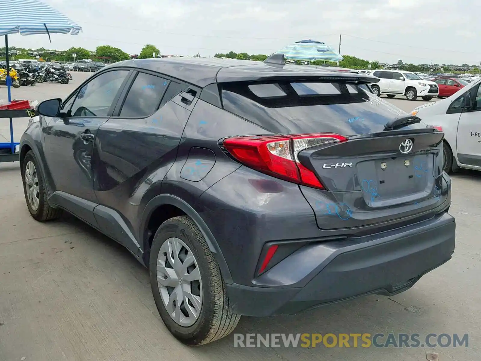 3 Photograph of a damaged car JTNKHMBX0K1032135 TOYOTA C-HR XLE 2019