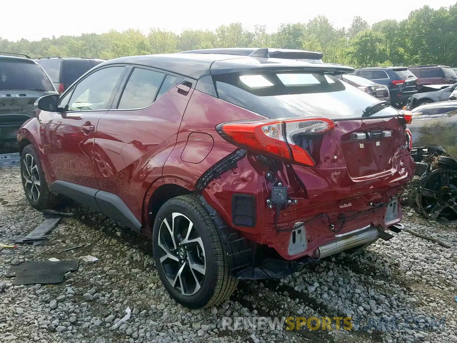 3 Photograph of a damaged car JTNKHMBX0K1038999 TOYOTA C-HR XLE 2019