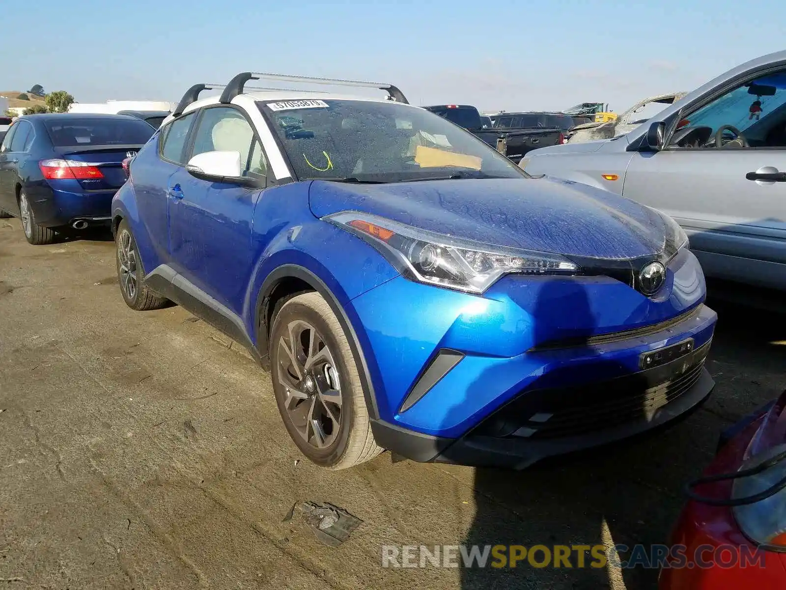 1 Photograph of a damaged car JTNKHMBX0K1051090 TOYOTA C-HR XLE 2019