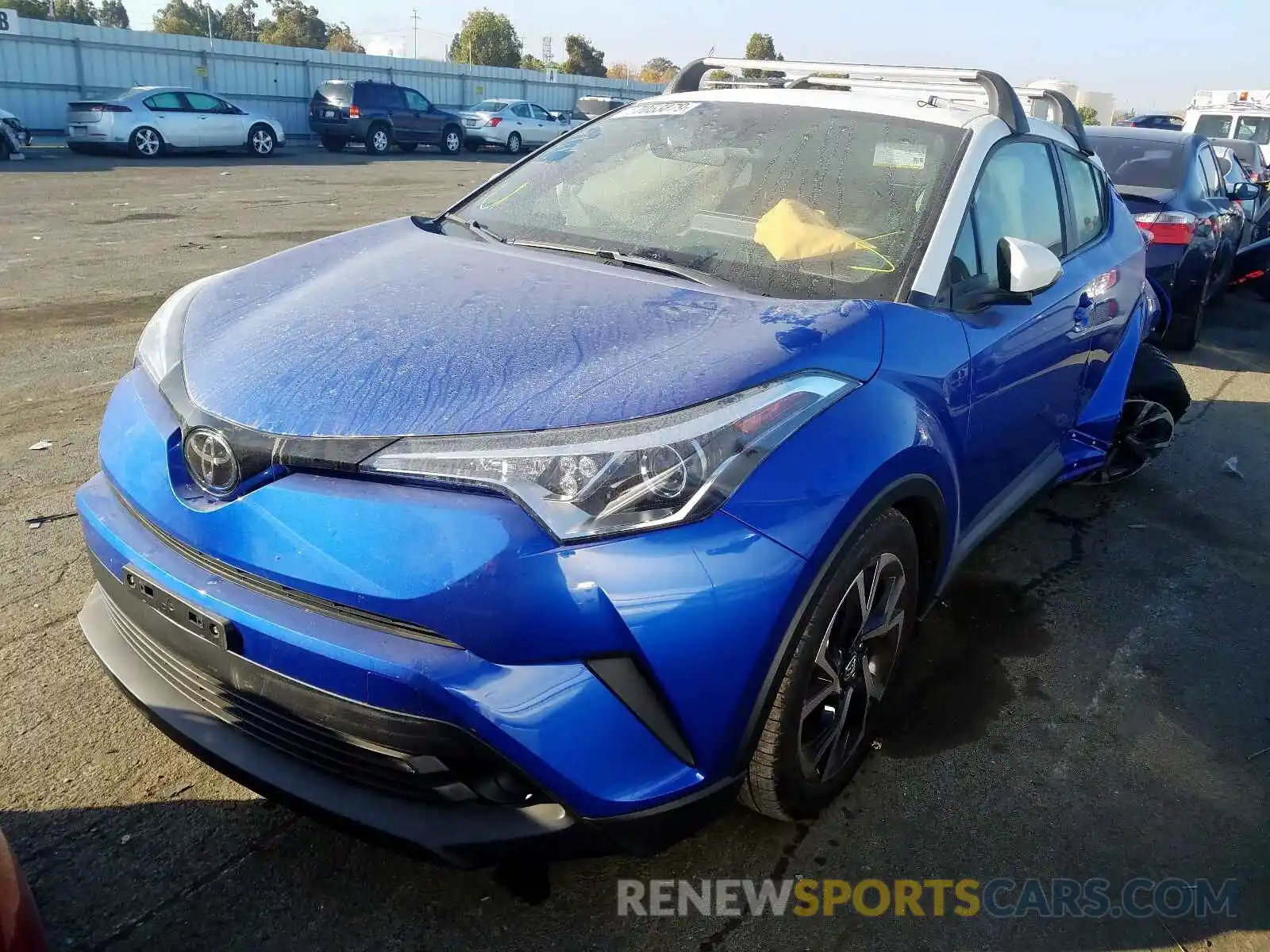 2 Photograph of a damaged car JTNKHMBX0K1051090 TOYOTA C-HR XLE 2019