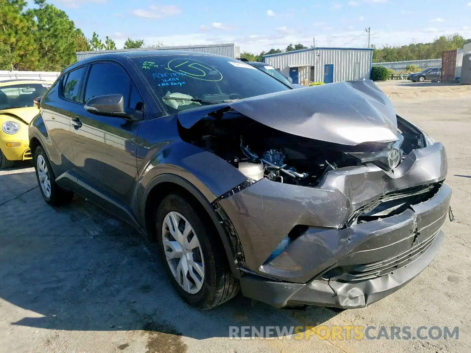 1 Photograph of a damaged car JTNKHMBX1K1016879 TOYOTA C-HR XLE 2019