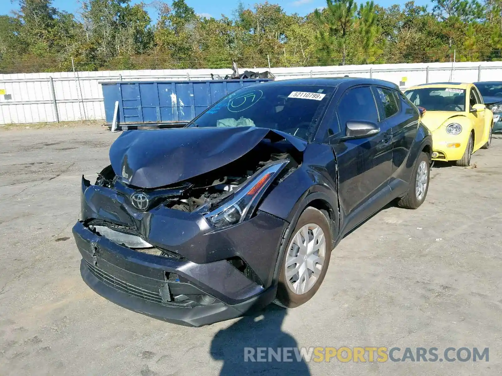 2 Photograph of a damaged car JTNKHMBX1K1016879 TOYOTA C-HR XLE 2019