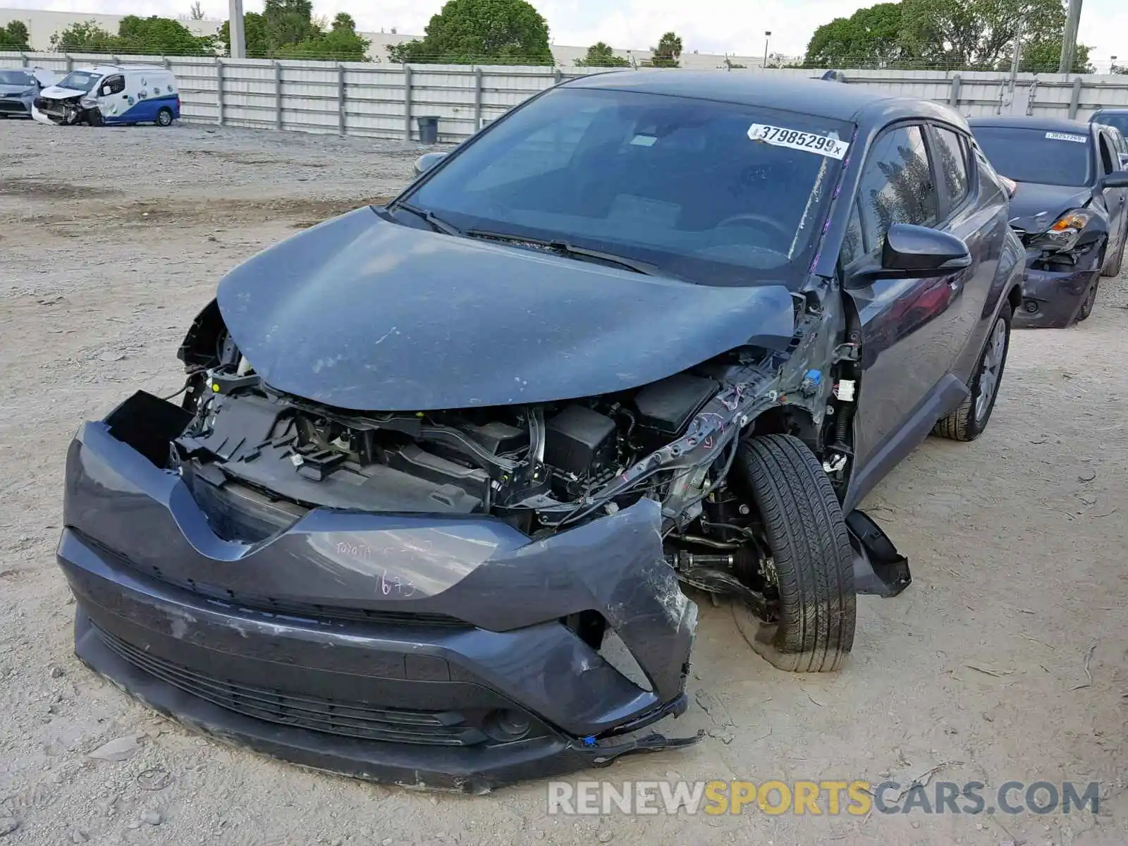 2 Photograph of a damaged car JTNKHMBX1K1026294 TOYOTA C-HR XLE 2019