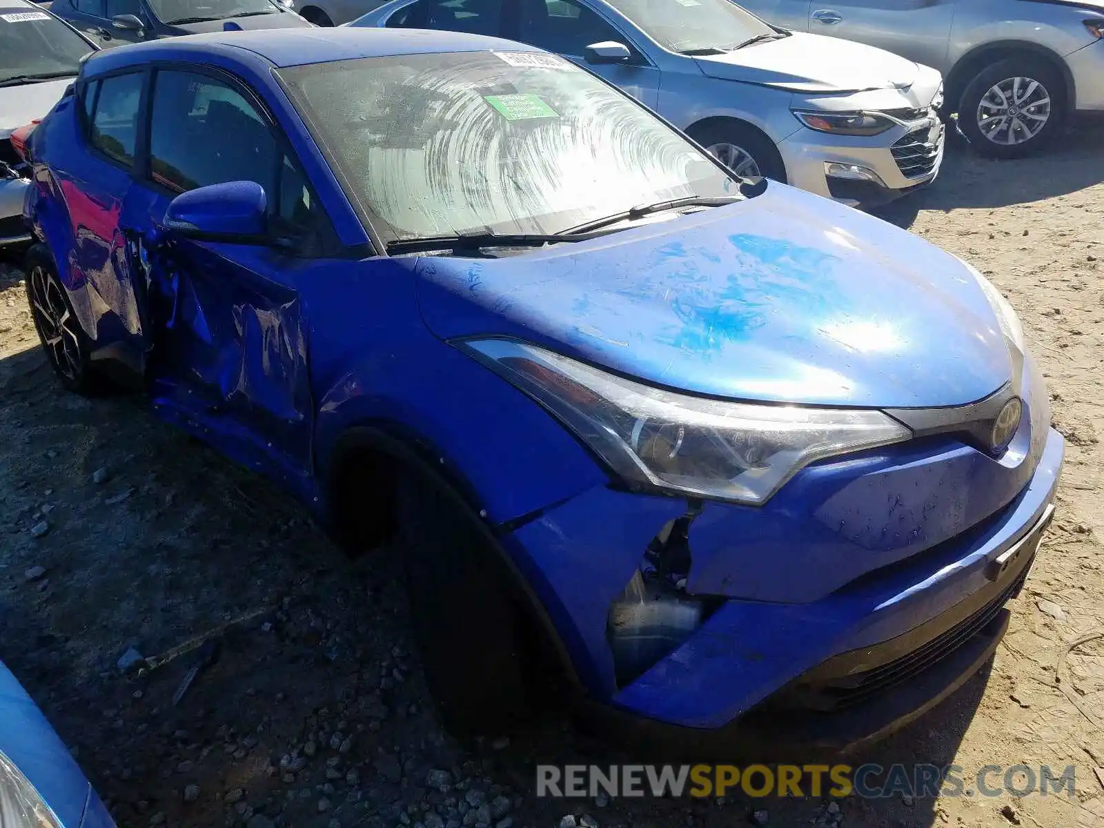 1 Photograph of a damaged car JTNKHMBX1K1036582 TOYOTA C-HR XLE 2019