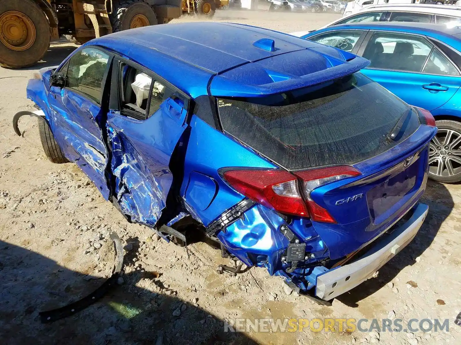 3 Photograph of a damaged car JTNKHMBX1K1036582 TOYOTA C-HR XLE 2019