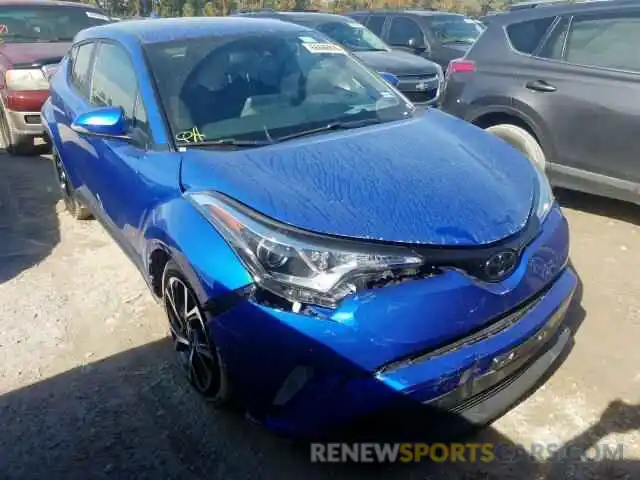 1 Photograph of a damaged car JTNKHMBX1K1036596 TOYOTA C-HR XLE 2019