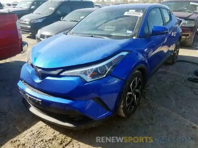 2 Photograph of a damaged car JTNKHMBX1K1036596 TOYOTA C-HR XLE 2019