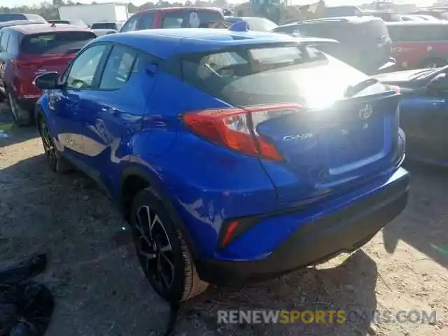 3 Photograph of a damaged car JTNKHMBX1K1036596 TOYOTA C-HR XLE 2019