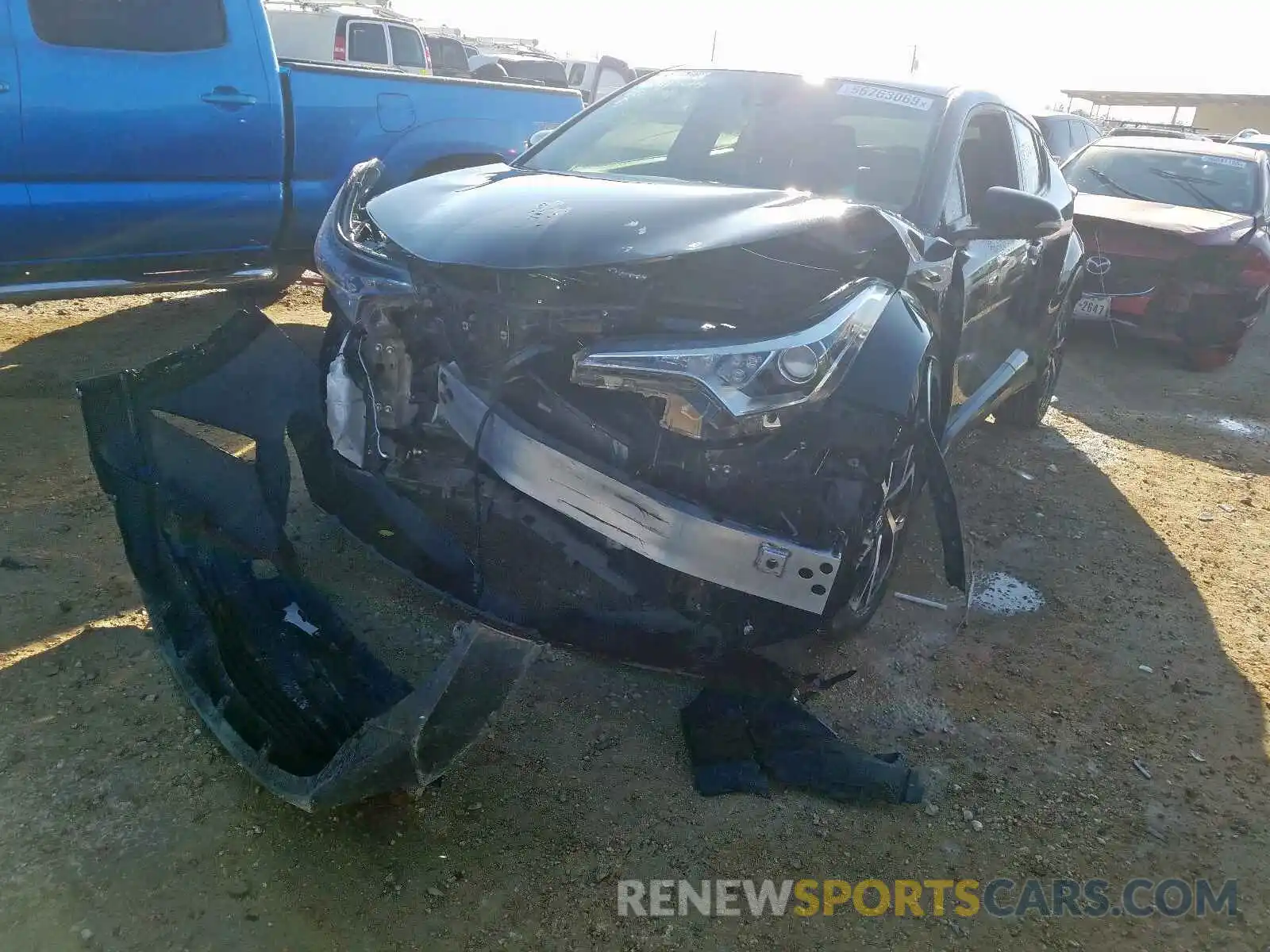 2 Photograph of a damaged car JTNKHMBX1K1051597 TOYOTA C-HR XLE 2019