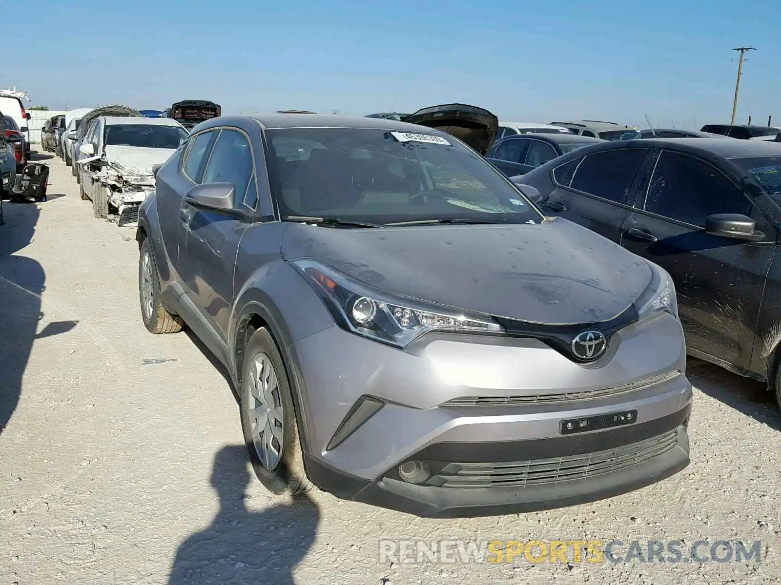 1 Photograph of a damaged car JTNKHMBX2K1041225 TOYOTA C-HR XLE 2019