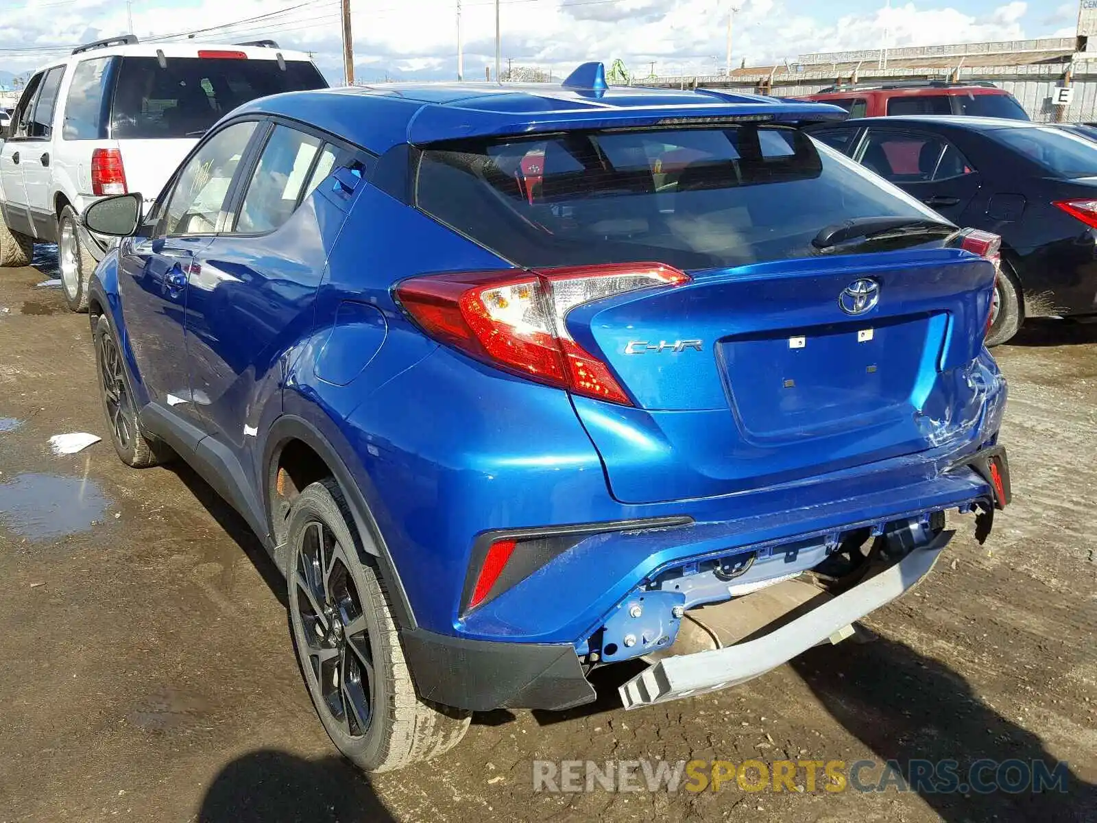 3 Photograph of a damaged car JTNKHMBX2K1041659 TOYOTA C-HR XLE 2019