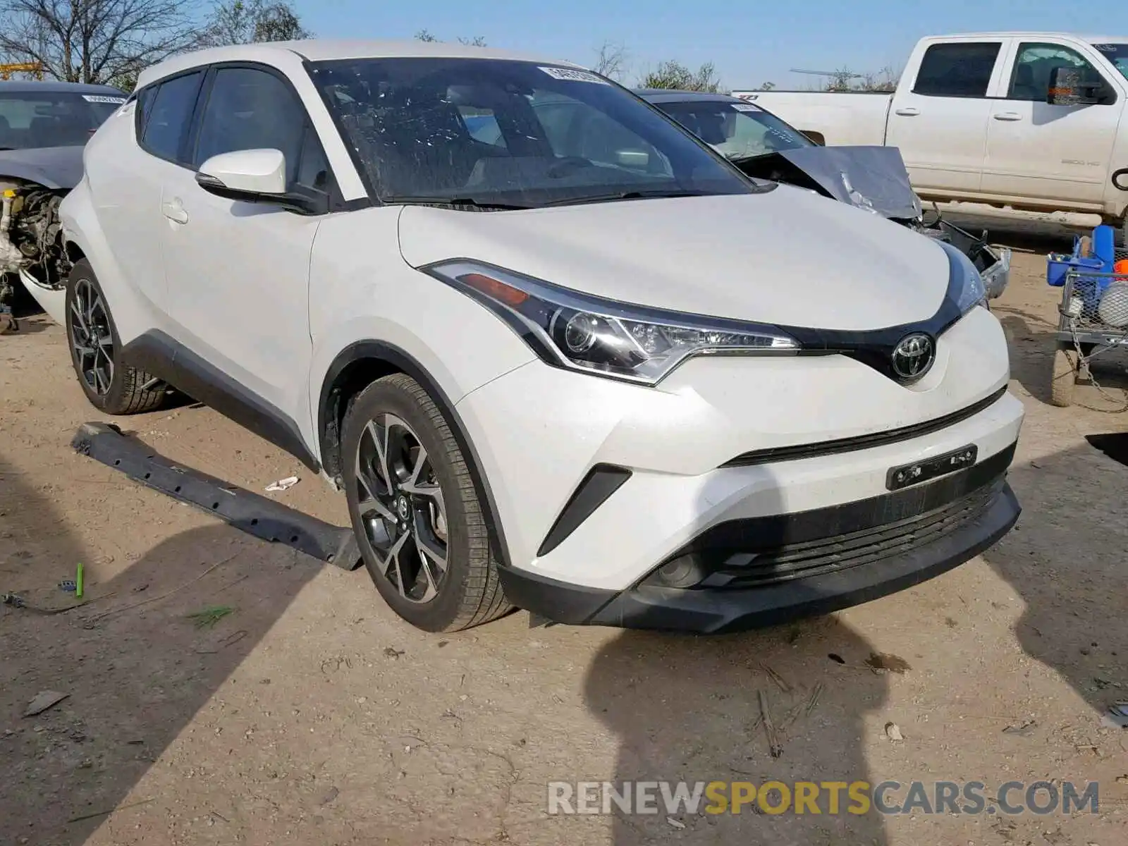 1 Photograph of a damaged car JTNKHMBX3K1028161 TOYOTA C-HR XLE 2019