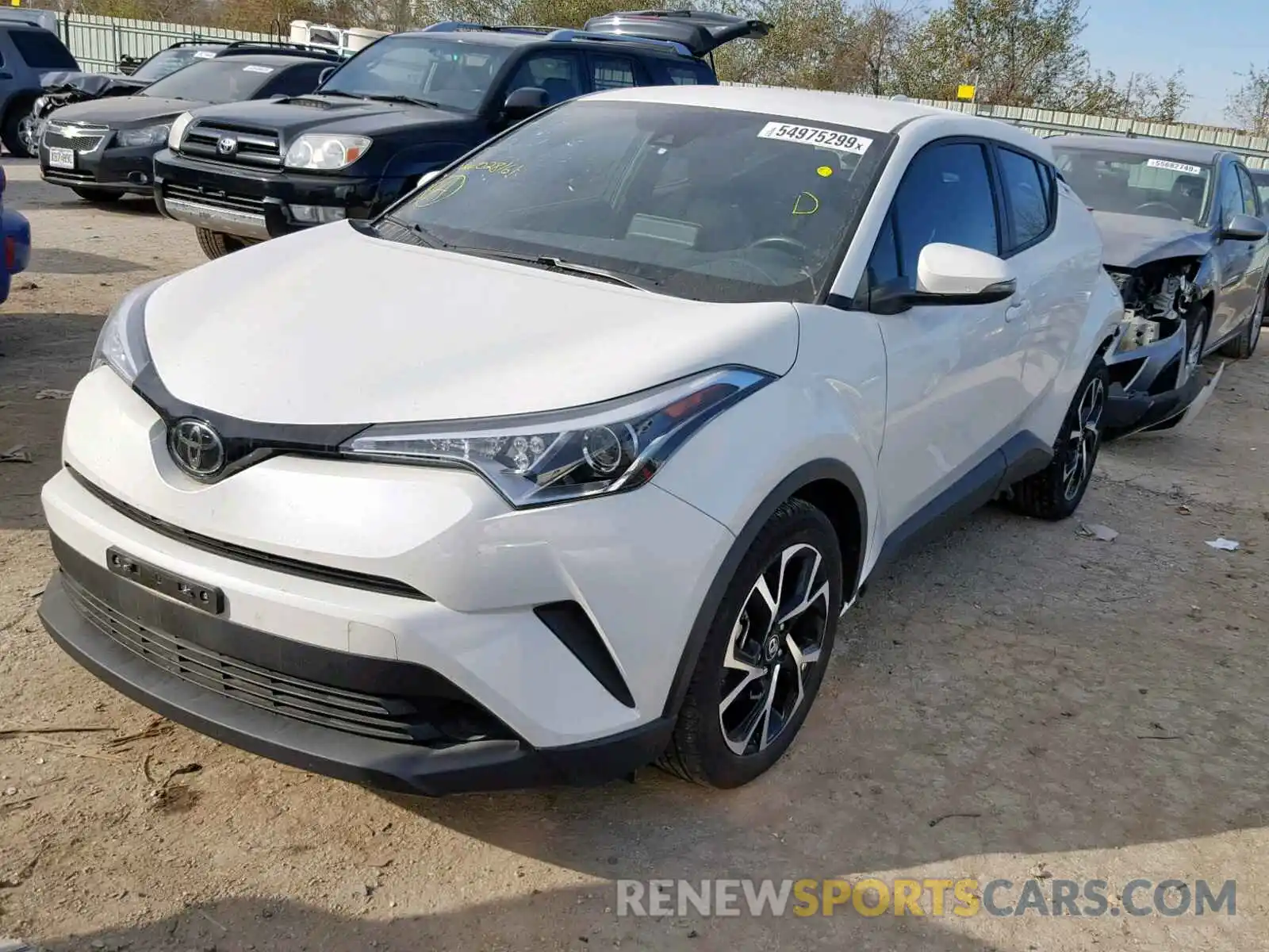 2 Photograph of a damaged car JTNKHMBX3K1028161 TOYOTA C-HR XLE 2019