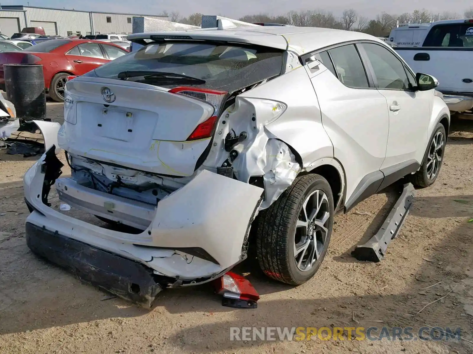 4 Photograph of a damaged car JTNKHMBX3K1028161 TOYOTA C-HR XLE 2019