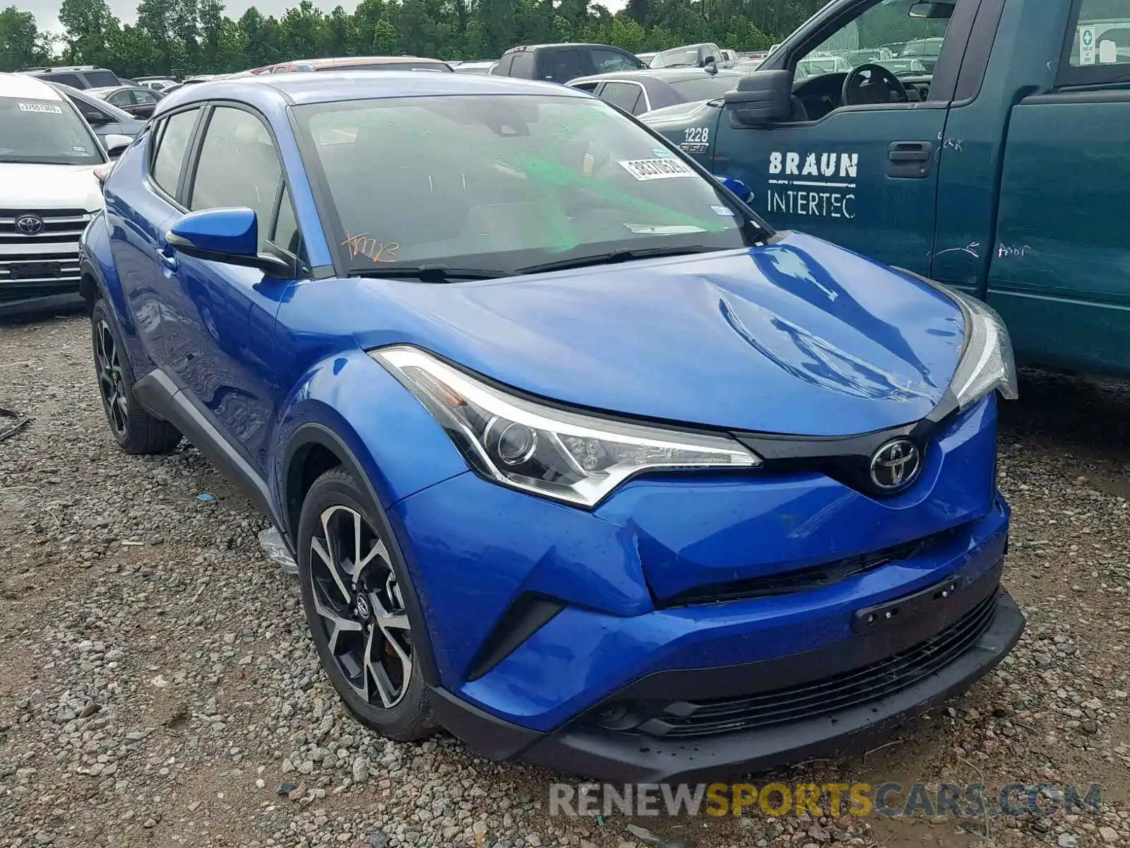 1 Photograph of a damaged car JTNKHMBX3K1036602 TOYOTA C-HR XLE 2019