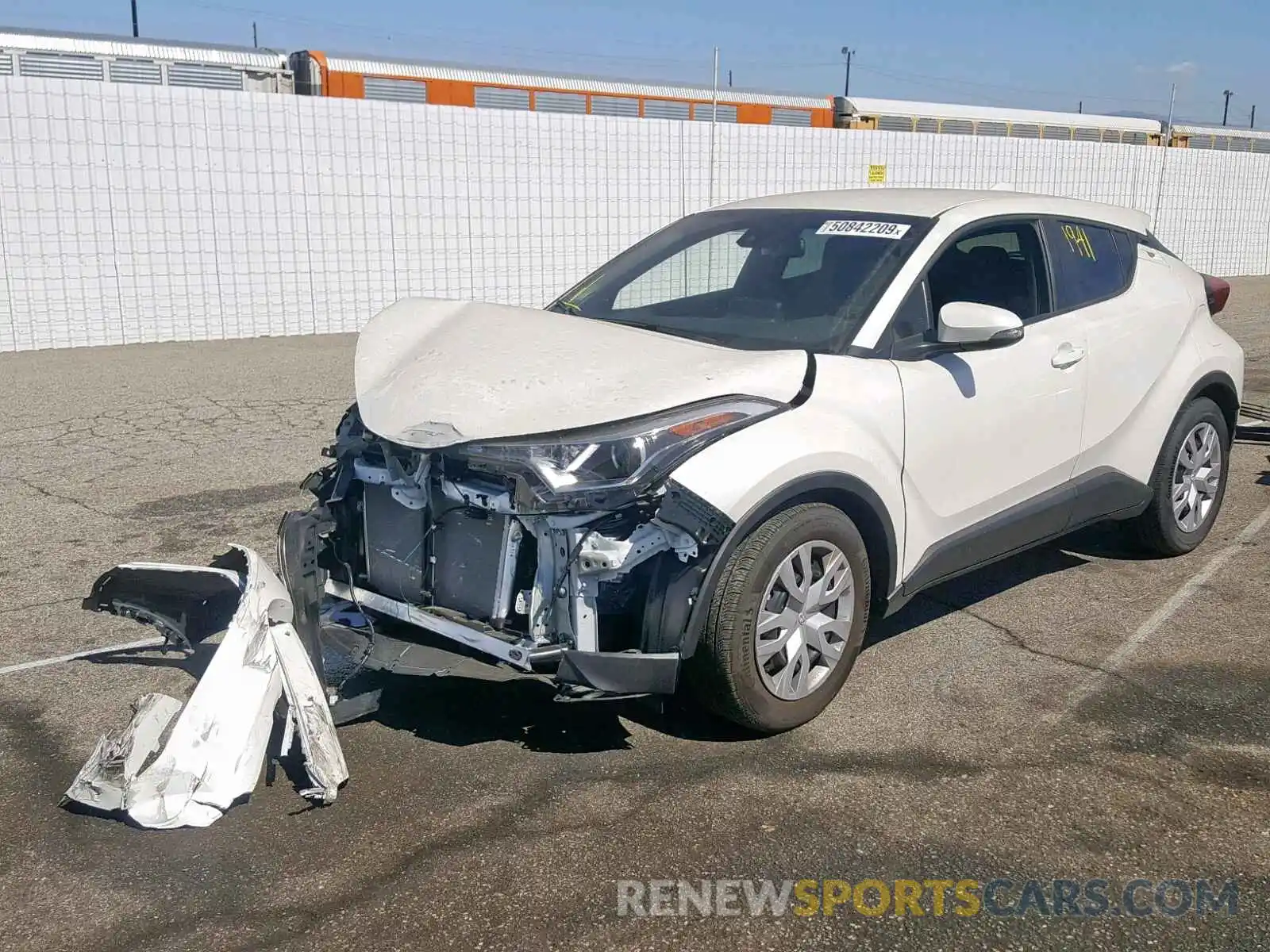 2 Photograph of a damaged car JTNKHMBX3K1042643 TOYOTA C-HR XLE 2019