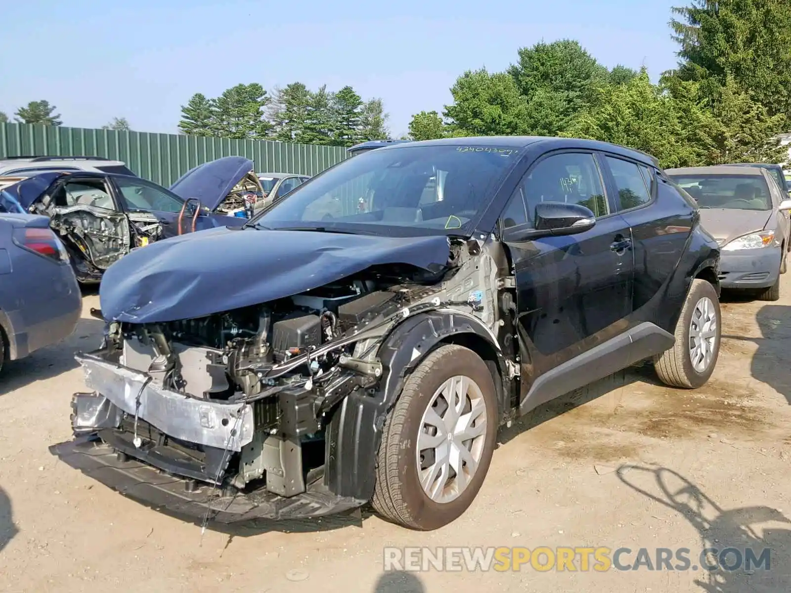 2 Photograph of a damaged car JTNKHMBX4K1020098 TOYOTA C-HR XLE 2019