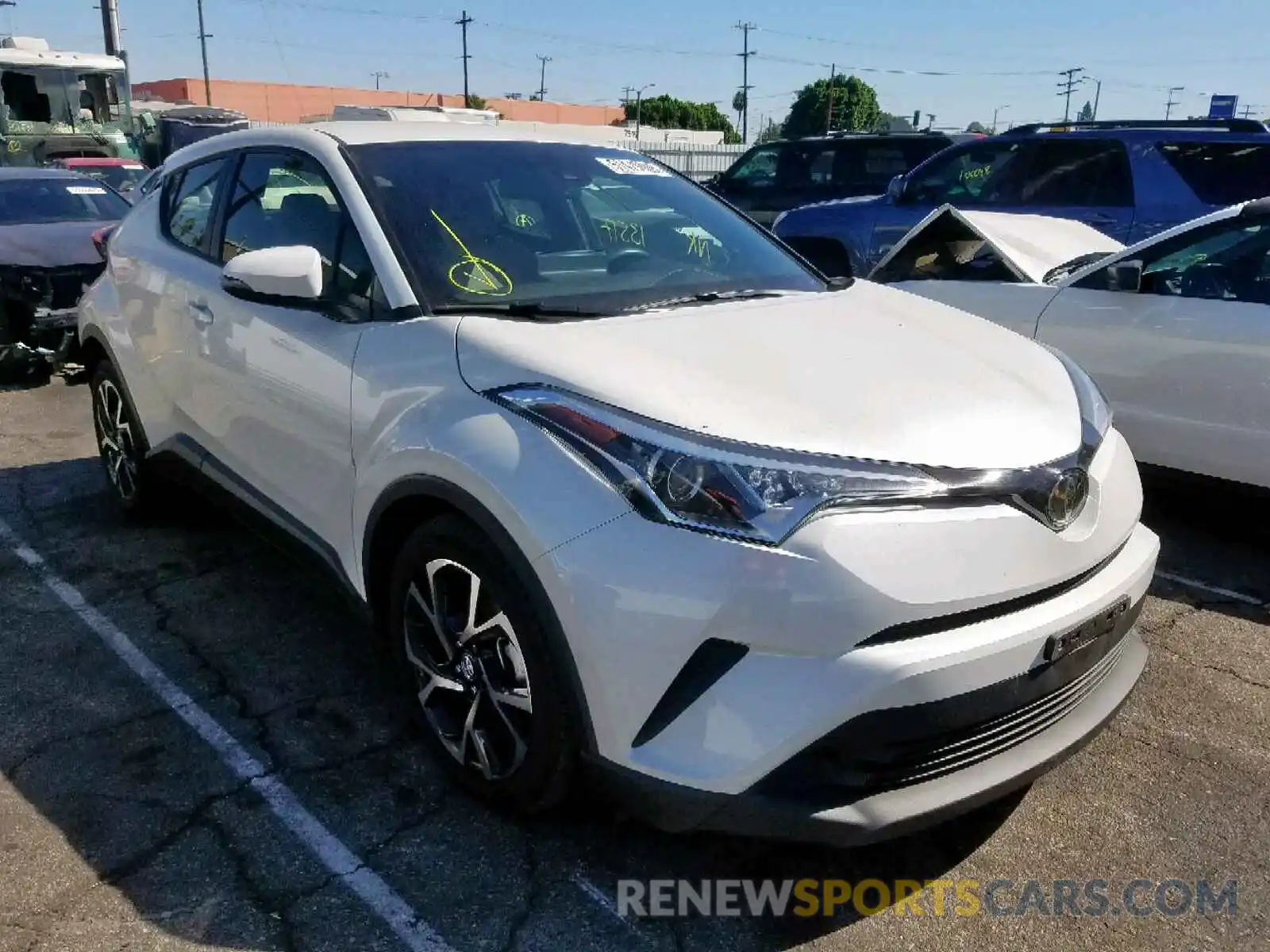 1 Photograph of a damaged car JTNKHMBX4K1033515 TOYOTA C-HR XLE 2019