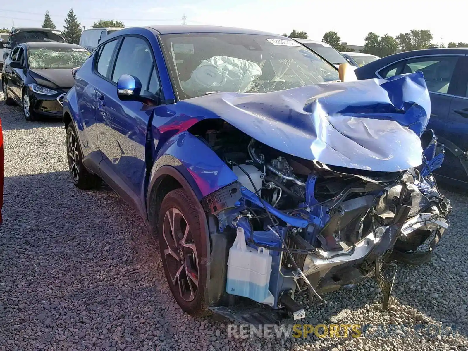 1 Photograph of a damaged car JTNKHMBX4K1041632 TOYOTA C-HR XLE 2019