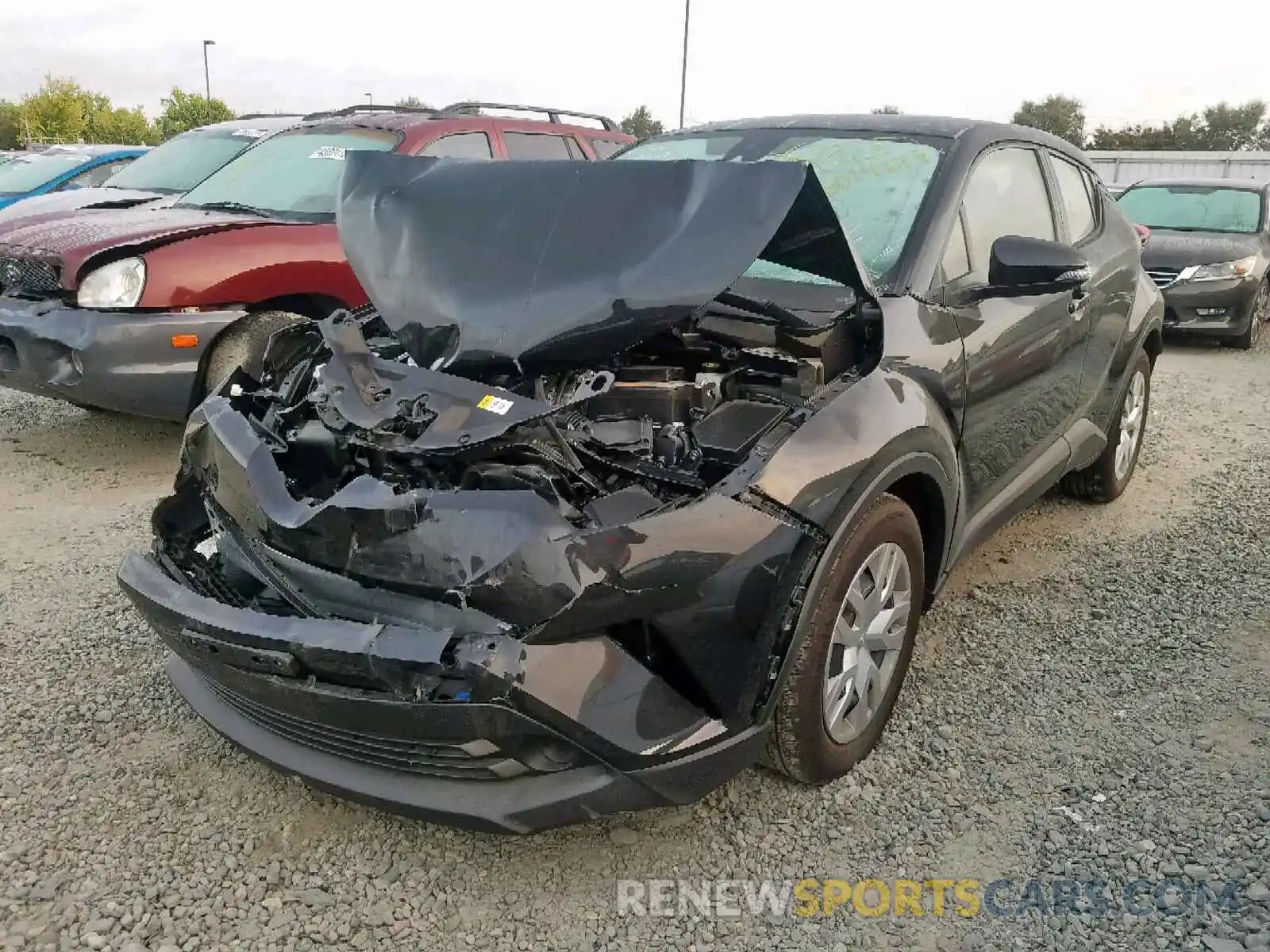 2 Photograph of a damaged car JTNKHMBX5K1020465 TOYOTA C-HR XLE 2019