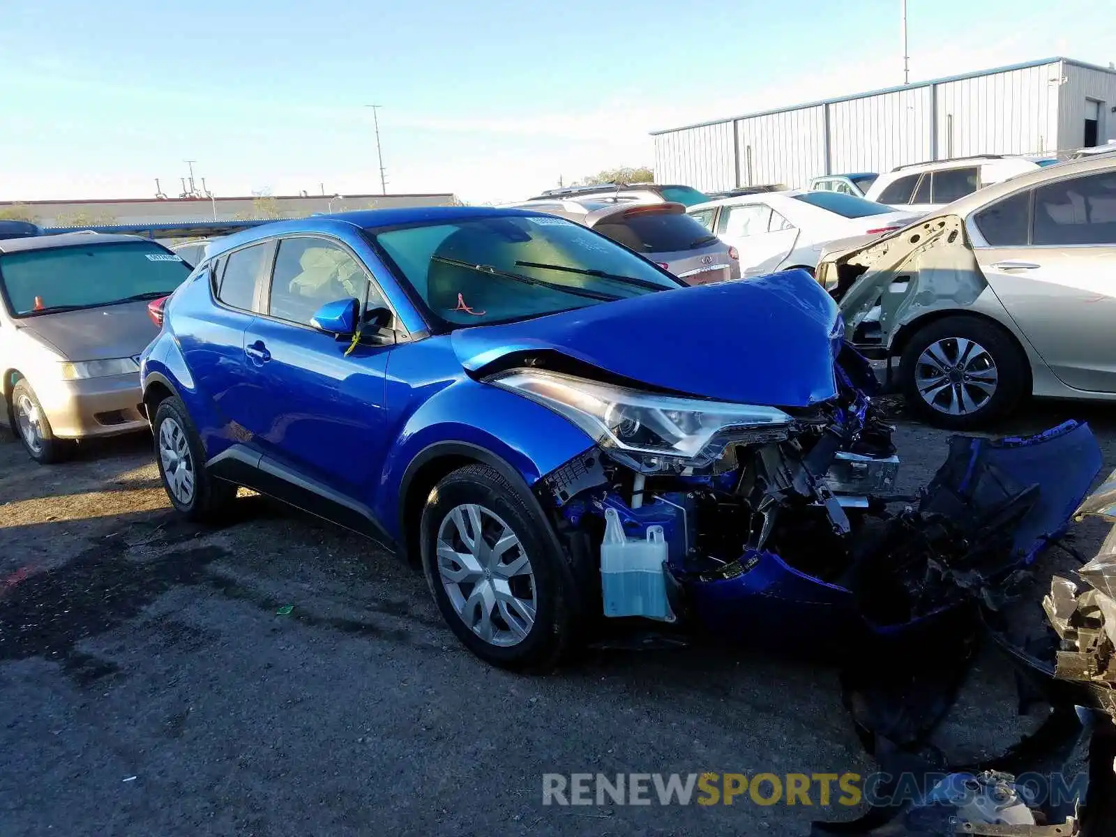 1 Photograph of a damaged car JTNKHMBX6K1029806 TOYOTA C-HR XLE 2019