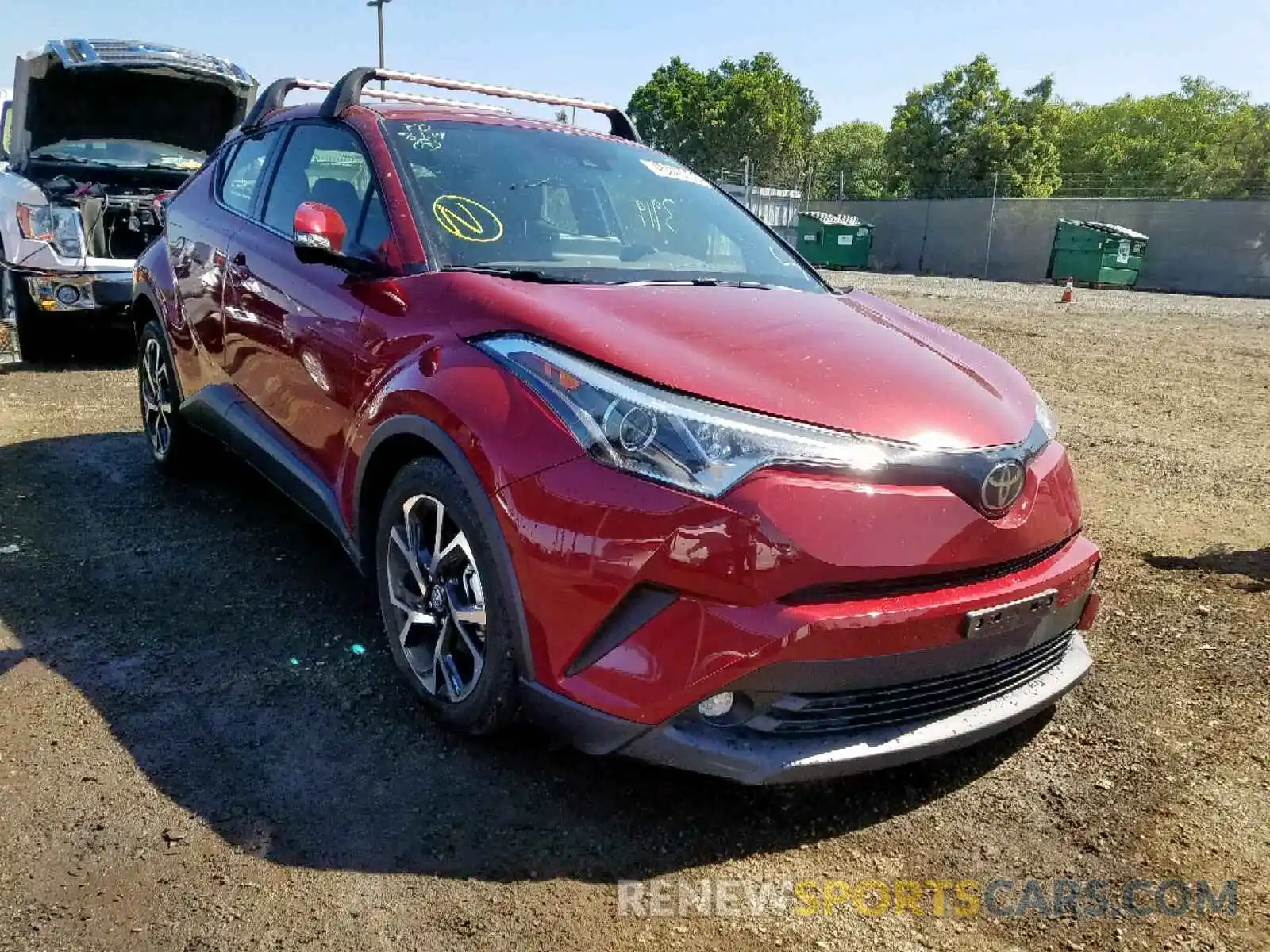 1 Photograph of a damaged car JTNKHMBX6K1038196 TOYOTA C-HR XLE 2019