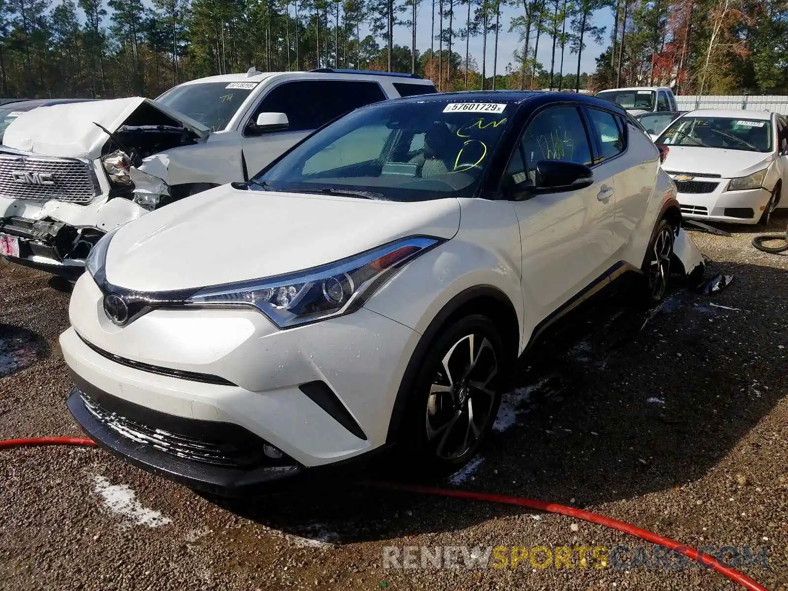 2 Photograph of a damaged car JTNKHMBX7K1027756 TOYOTA C-HR XLE 2019