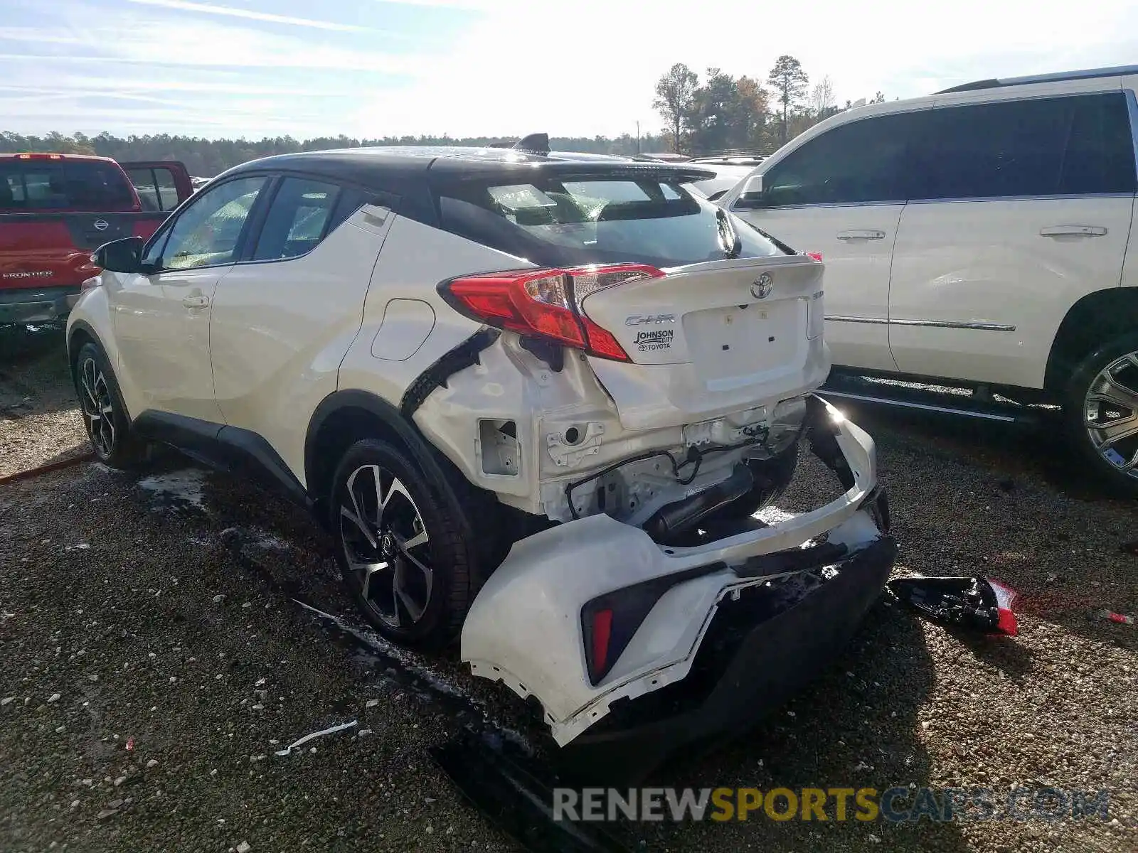 3 Photograph of a damaged car JTNKHMBX7K1027756 TOYOTA C-HR XLE 2019