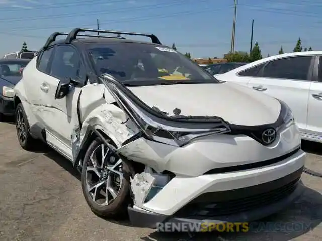 1 Photograph of a damaged car JTNKHMBX7K1028762 TOYOTA C-HR XLE 2019