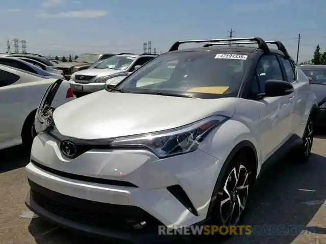 2 Photograph of a damaged car JTNKHMBX7K1028762 TOYOTA C-HR XLE 2019