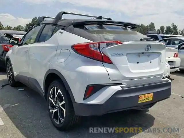 3 Photograph of a damaged car JTNKHMBX7K1028762 TOYOTA C-HR XLE 2019