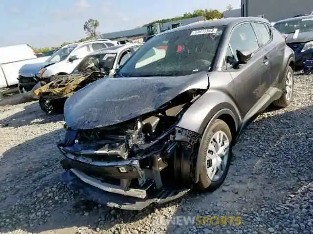 2 Photograph of a damaged car JTNKHMBX7K1036361 TOYOTA C-HR XLE 2019