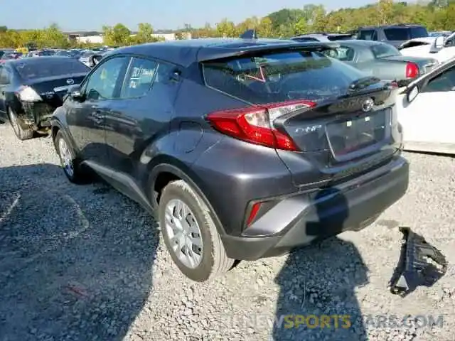 3 Photograph of a damaged car JTNKHMBX7K1036361 TOYOTA C-HR XLE 2019